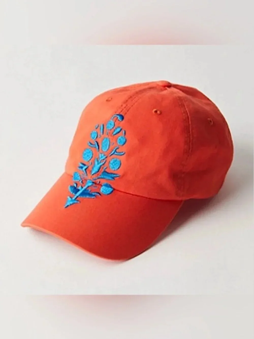 Free People NWT baseball cap hat raspberry orange New with tag